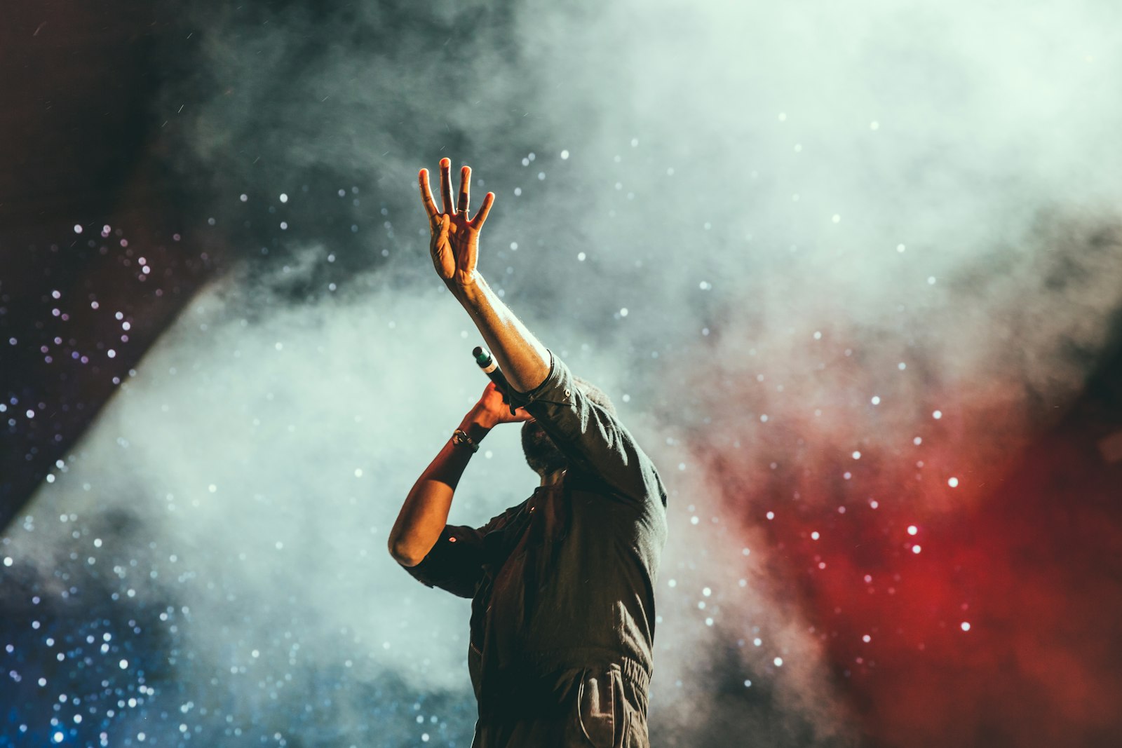 A singer on a stage